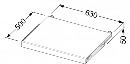Dodatna izvlačna polica za naknadnu montažu na postolja