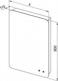 Specchio CHARM con retroilluminazione