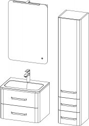 Charm / composizione II / 60 + 35 cm