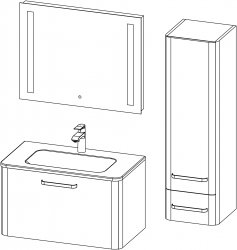 Charm / composizione III / 80 + 35 cm