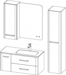 Charm / composizione V / 100 + 35 cm
