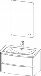 Charm Oval / composizione VI / 90 cm