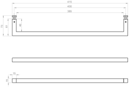 Portasciugamani laterale per basi mobili BASIC / BASIC PLUS