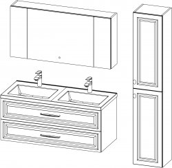 Vintage / composizione IV / 120 + 35 cm
